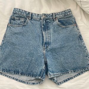 Zara denim mom shorts size 12